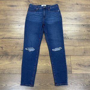 Everlane Jeans‎ Womens 28 The Curvy High Rise Skinny Medium Wash Ankle Blue